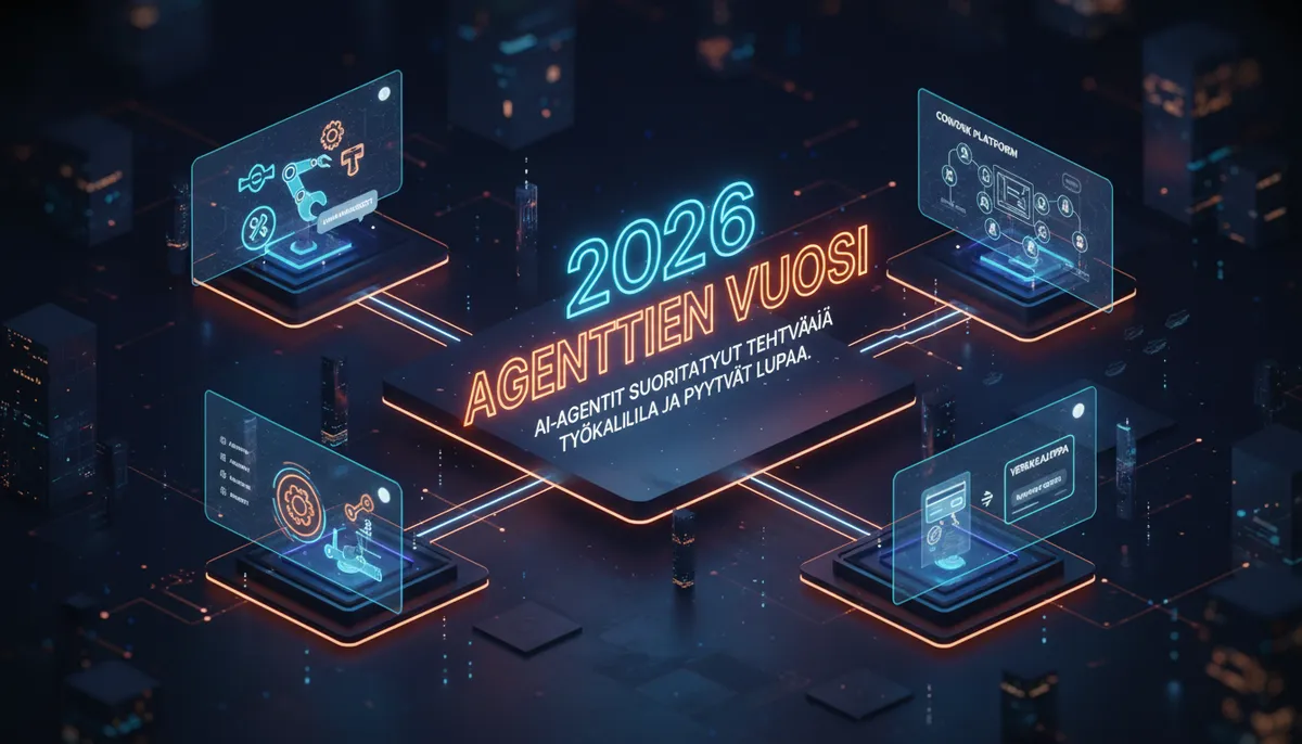 2026 on agenttien vuosi – mitä AI-agentit ovat ja miksi ne muuttavat työntekoa