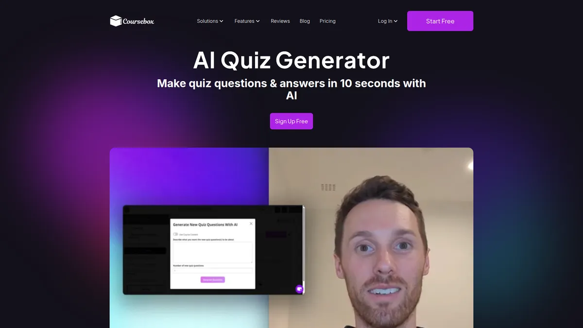 AI Quiz Generator kuvakaappaus
