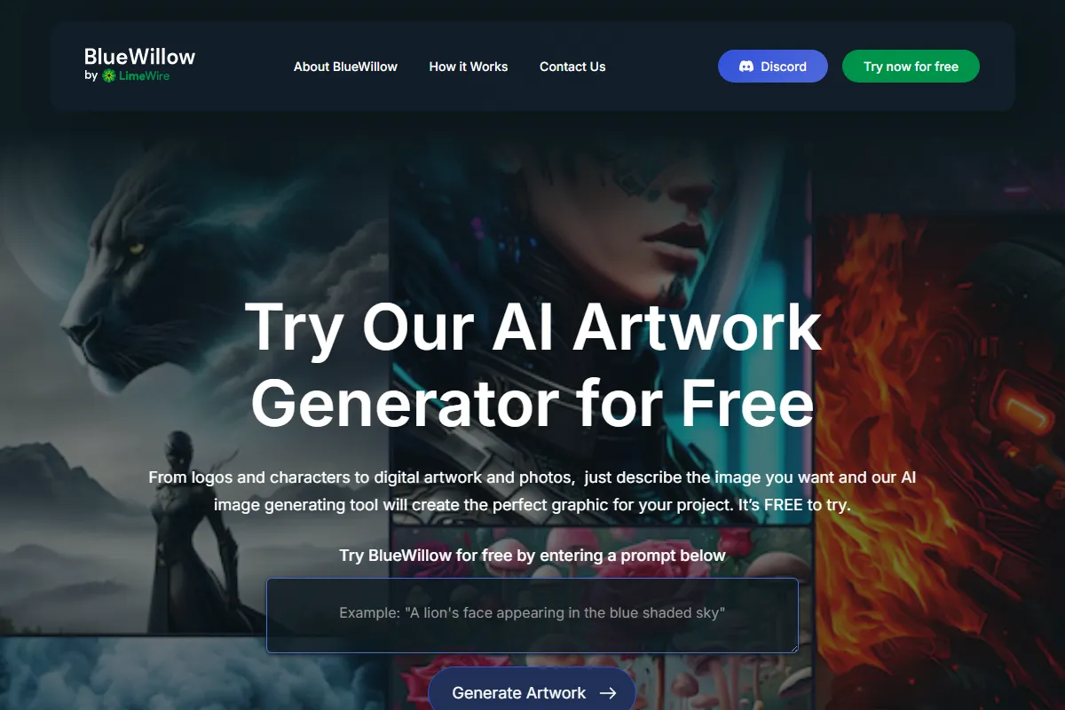 BlueWillow kuvakaappaus