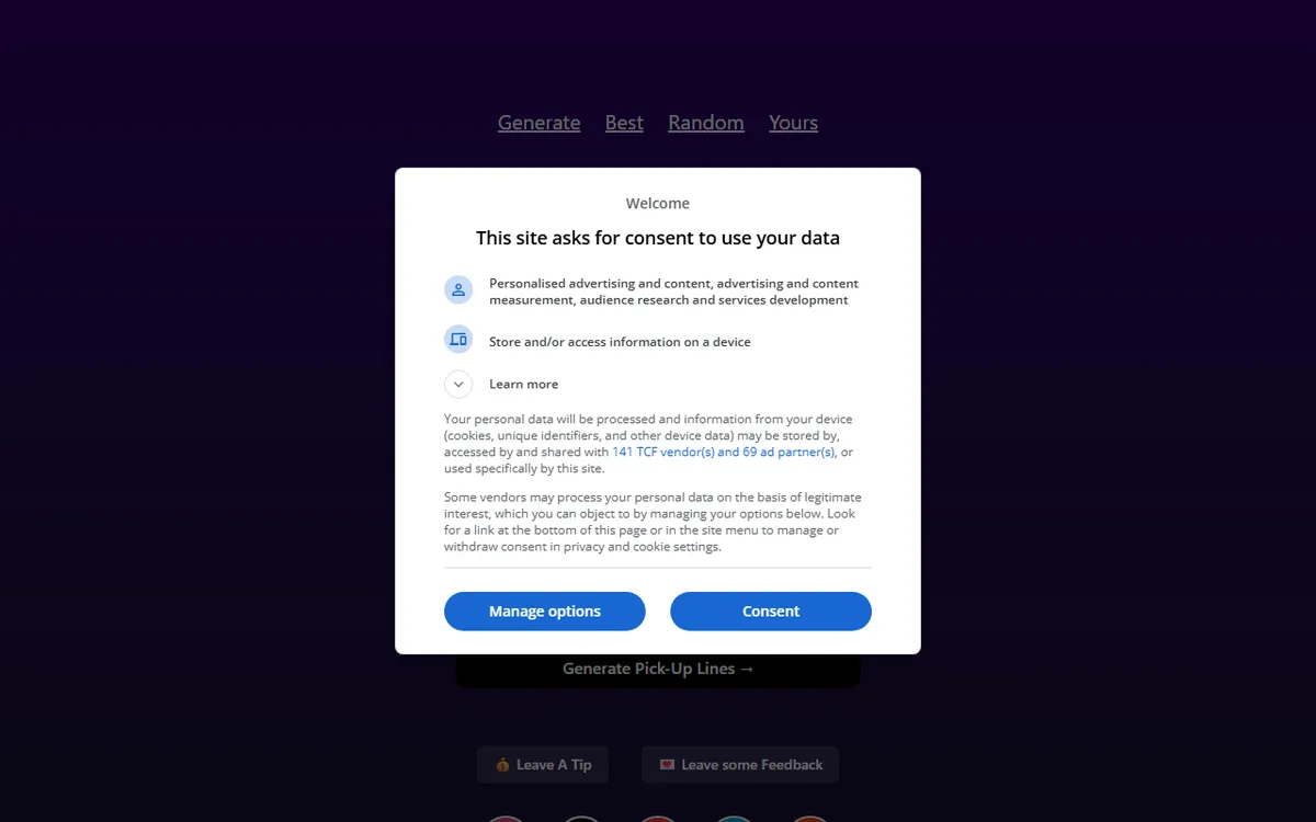 ChadGPT kuvakaappaus