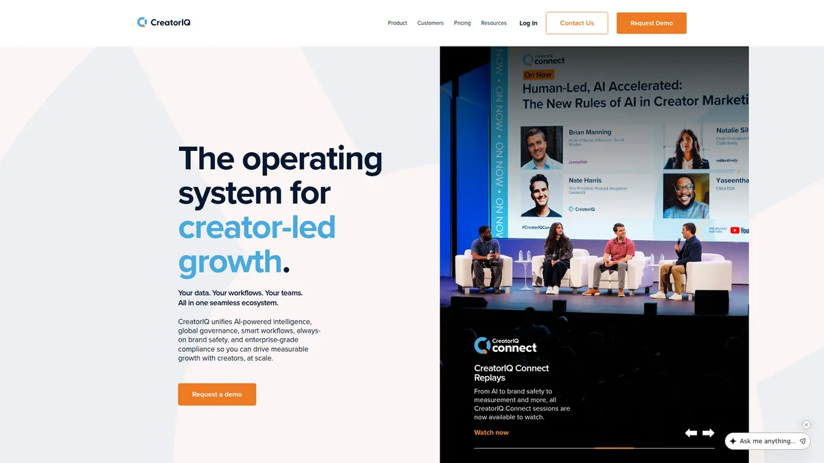 CreatorIQ kuvakaappaus