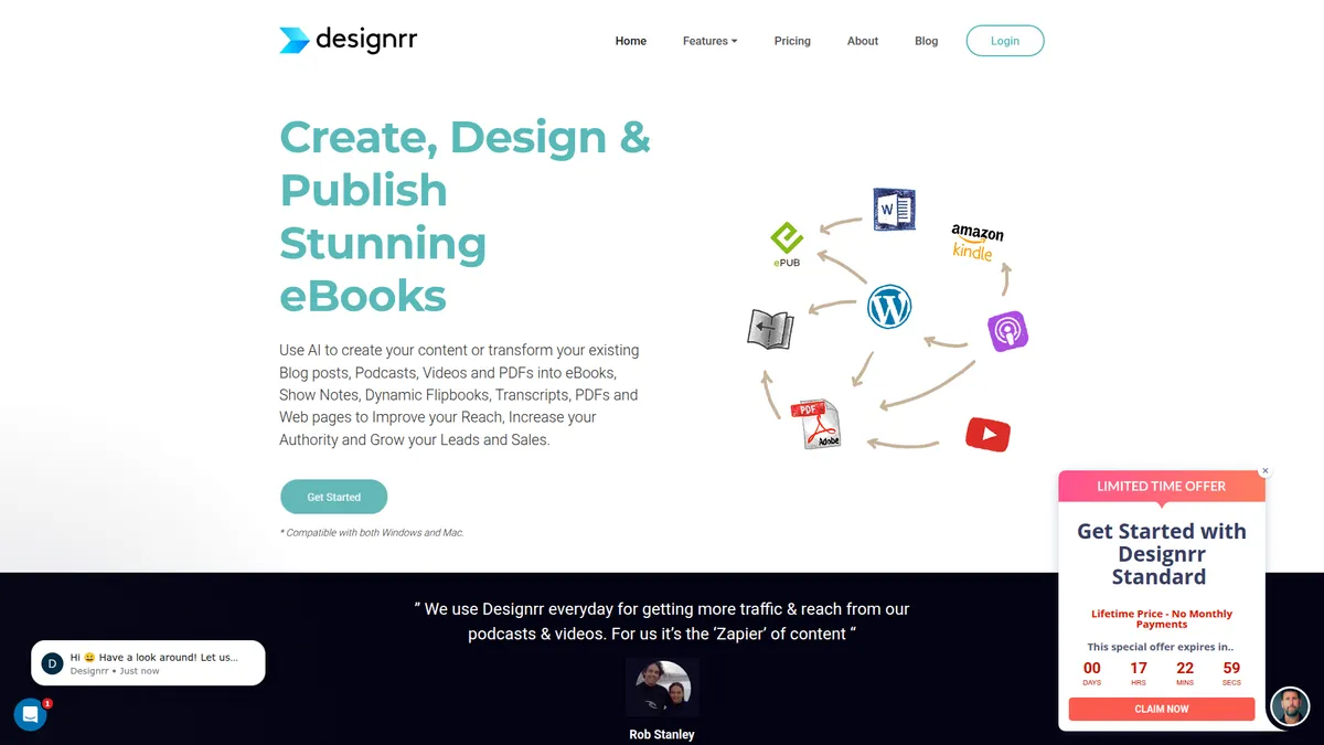 Designrr kuvakaappaus