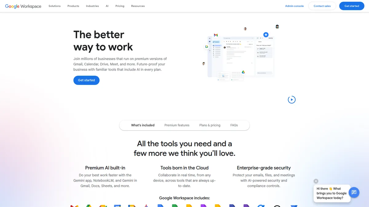 Google Workspace kuvakaappaus