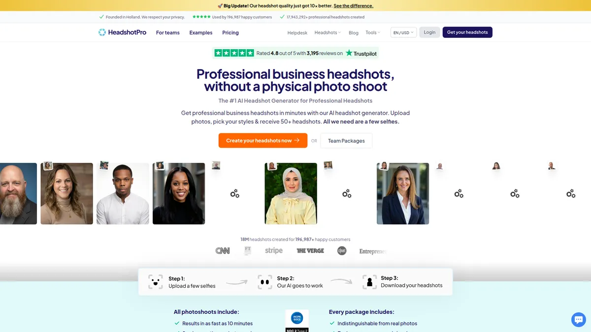 HeadshotPro kuvakaappaus