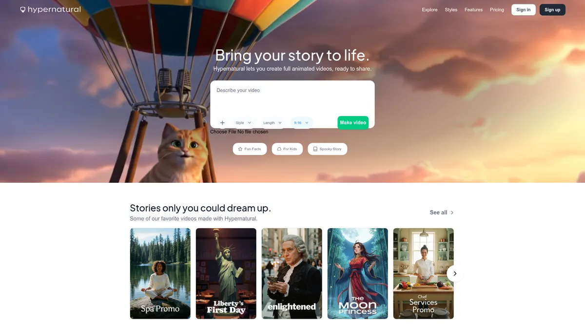 Hypernatural kuvakaappaus