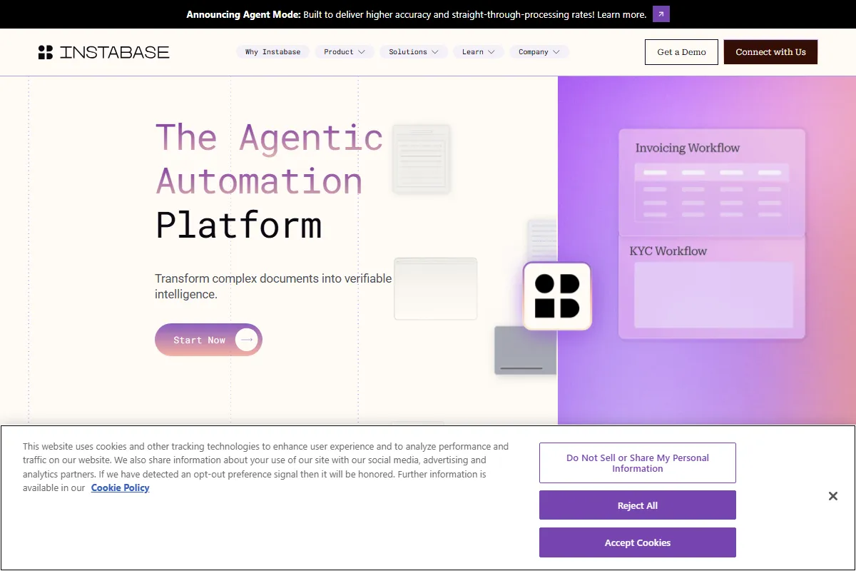 Instabase kuvakaappaus