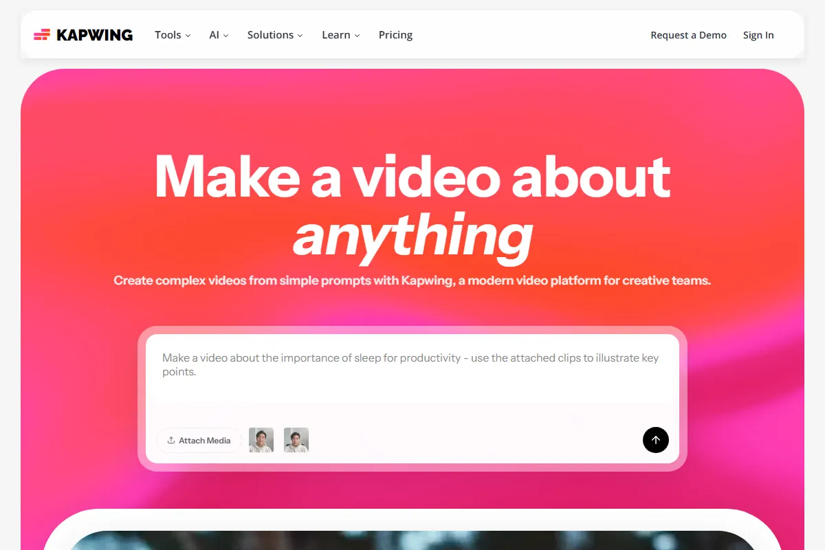 Kapwing kuvakaappaus