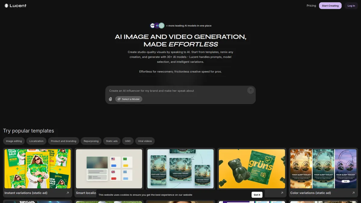 Lucent Chat kuvakaappaus