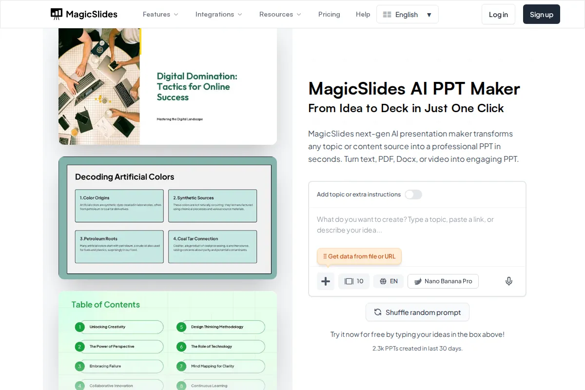 MagicSlides kuvakaappaus