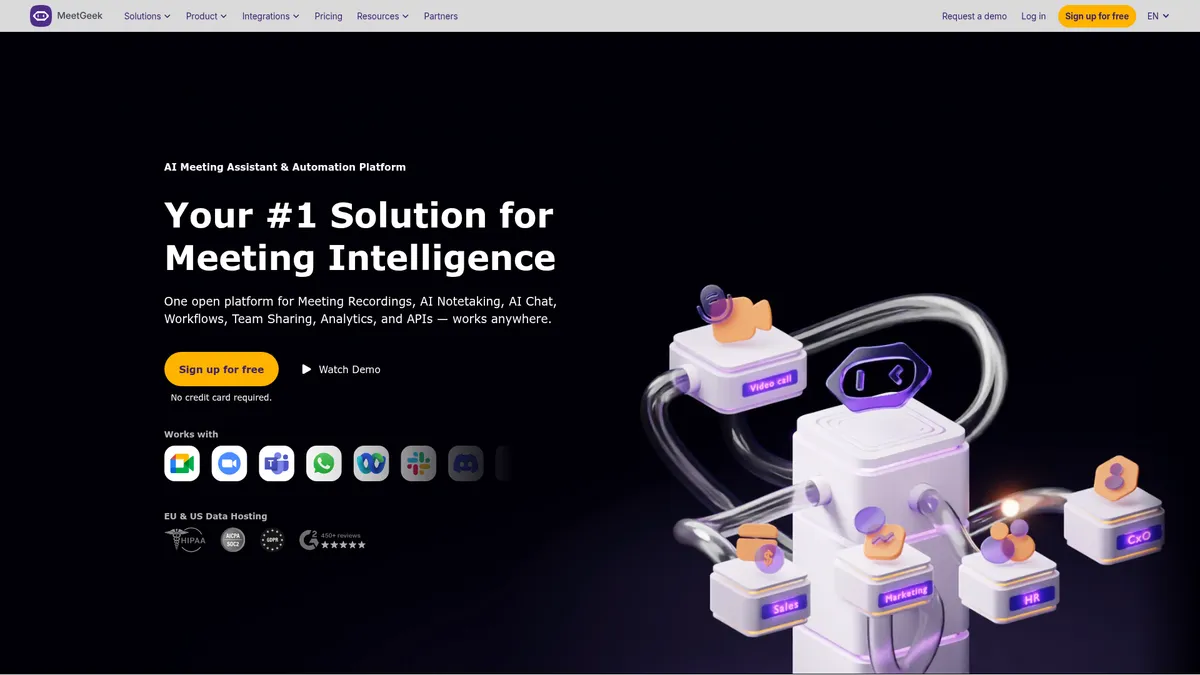 MeetGeek kuvakaappaus