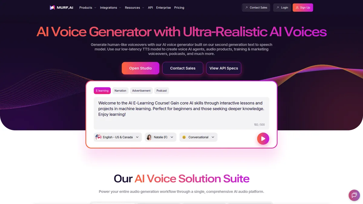 Murf.ai kuvakaappaus