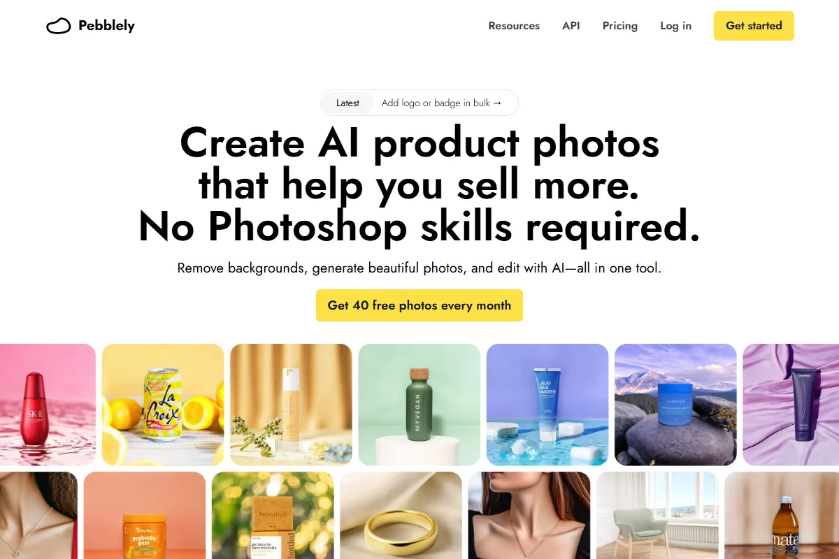 Pebblely kuvakaappaus