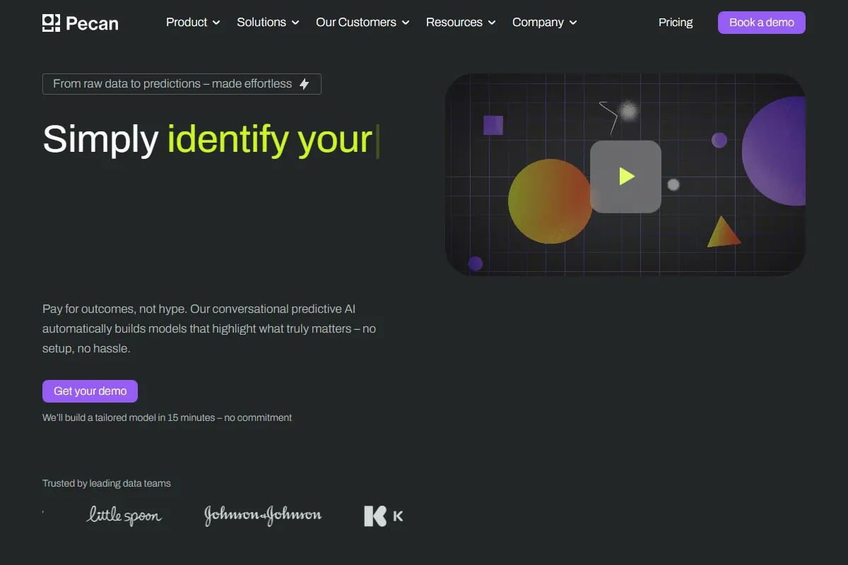 Pecan AI kuvakaappaus