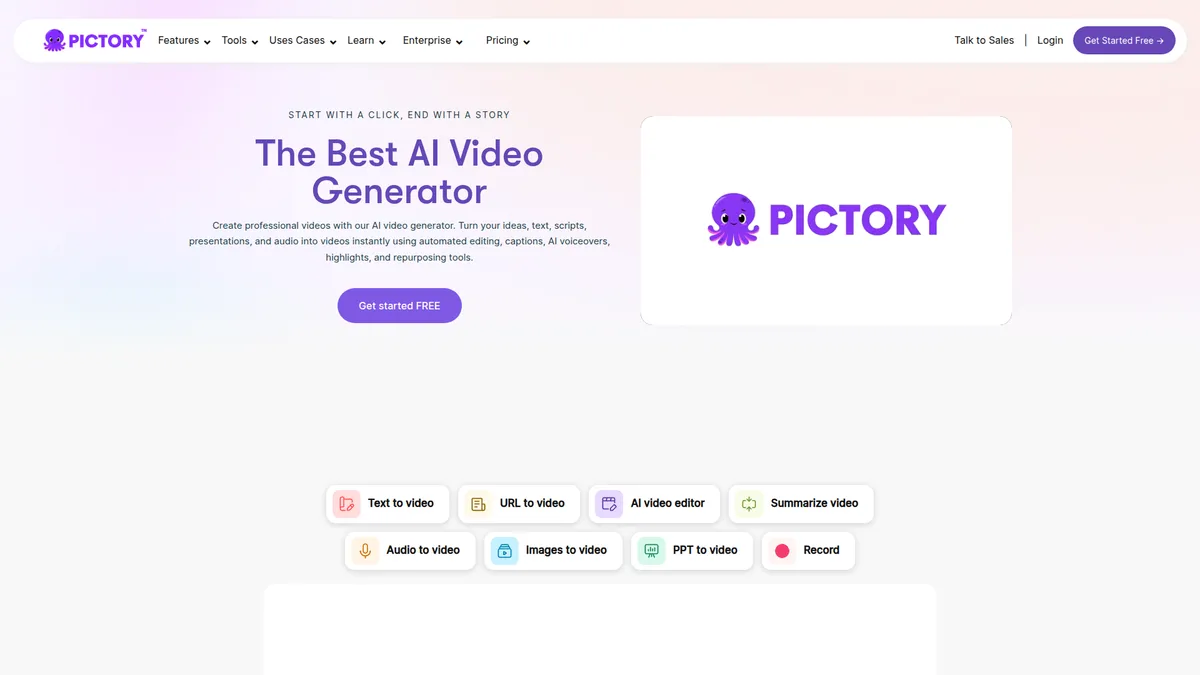 Pictory kuvakaappaus