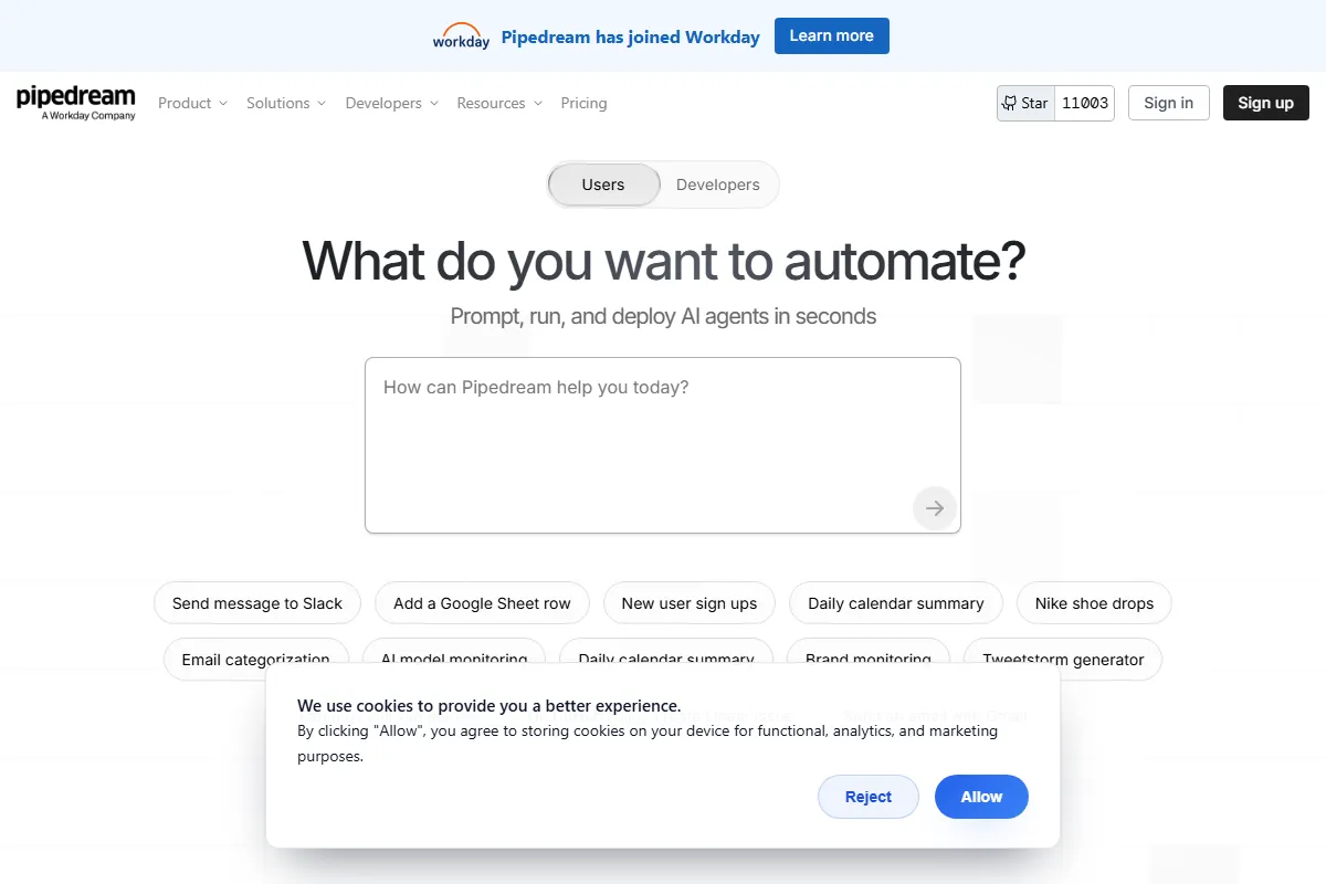 Pipedream kuvakaappaus