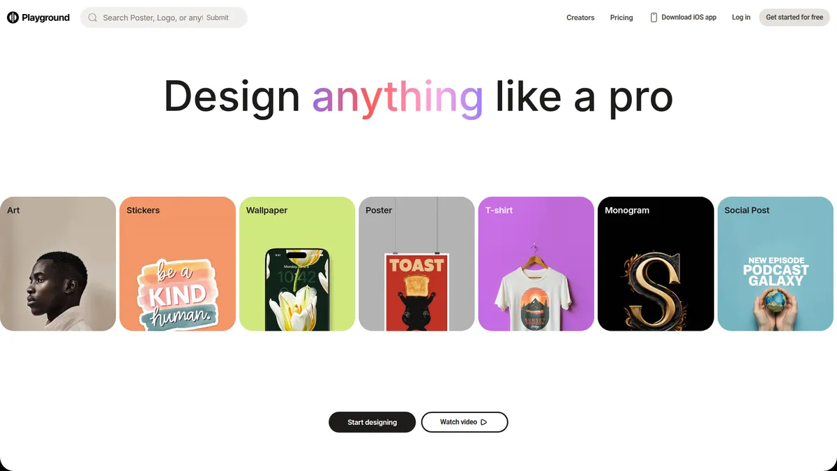 Playground AI kuvakaappaus