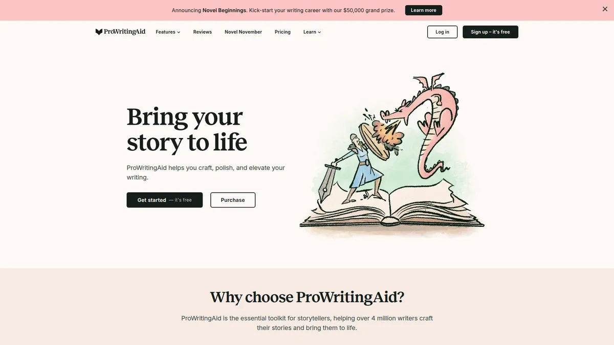ProWritingAid kuvakaappaus