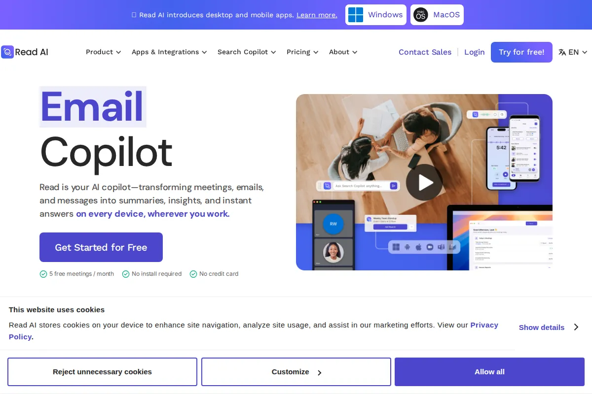 Read AI kuvakaappaus