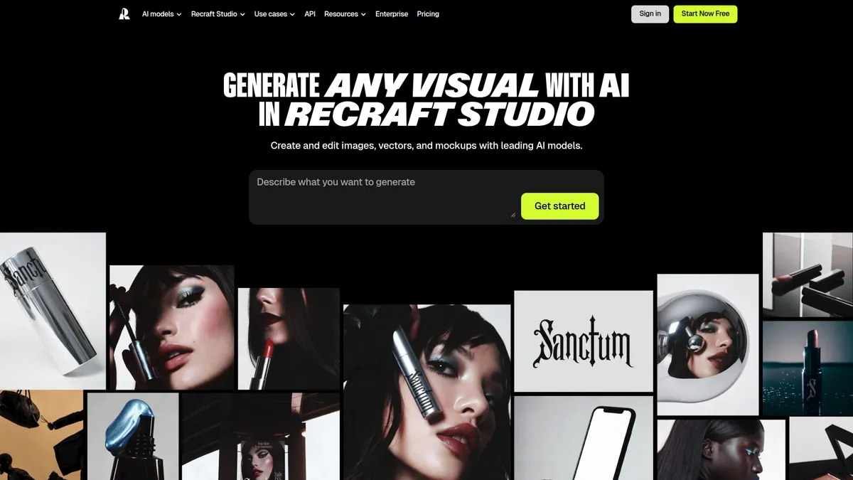 Recraft kuvakaappaus