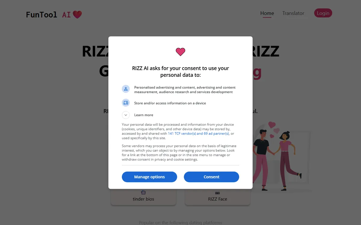 RIZZ AI kuvakaappaus