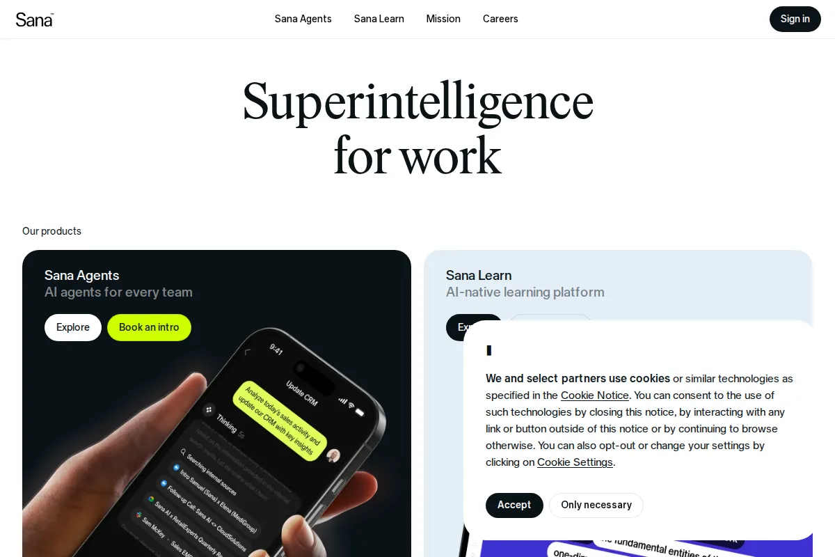 Sana Agents kuvakaappaus