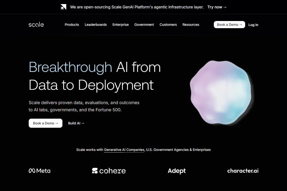 Scale AI kuvakaappaus