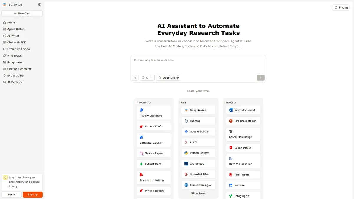 SciSpace kuvakaappaus