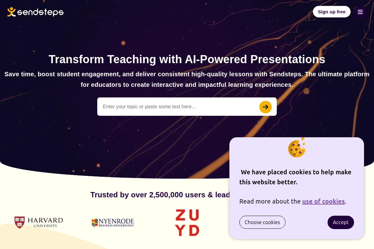 Sendsteps kuvakaappaus