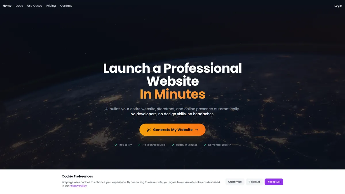 Sitepaige kuvakaappaus