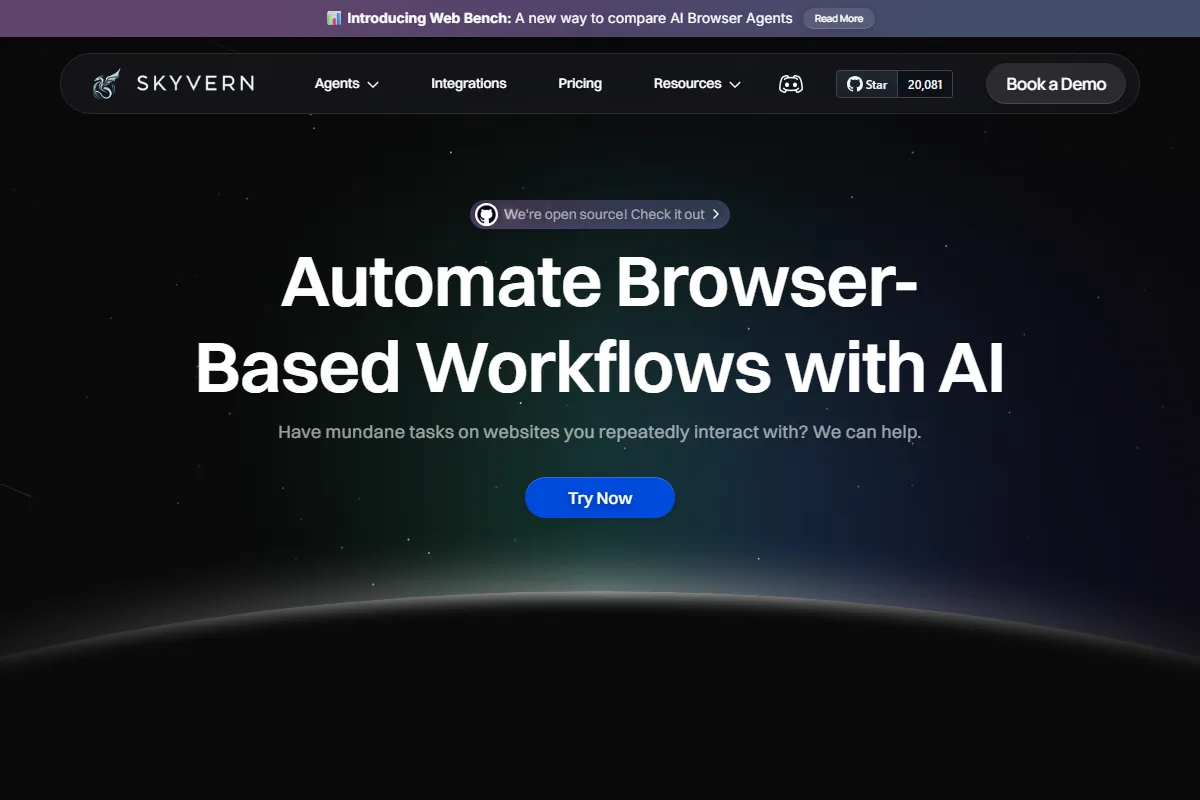 Skyvern kuvakaappaus