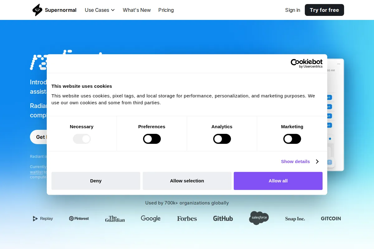 Supernormal kuvakaappaus