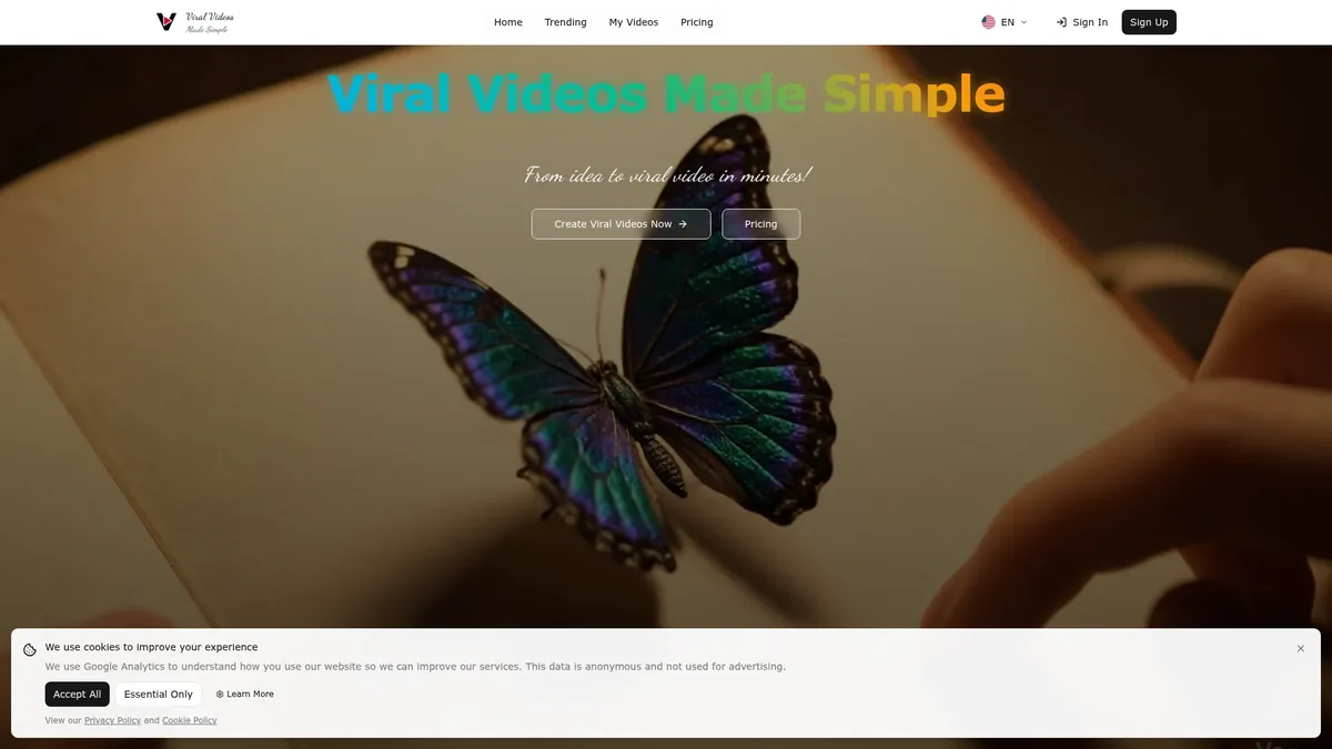 Viral Ai Video Maker kuvakaappaus